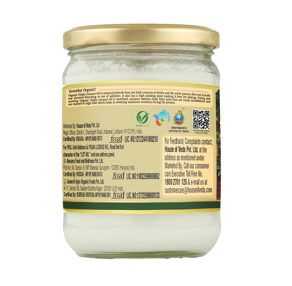 Organic Virgin Coconut Oil 500ML