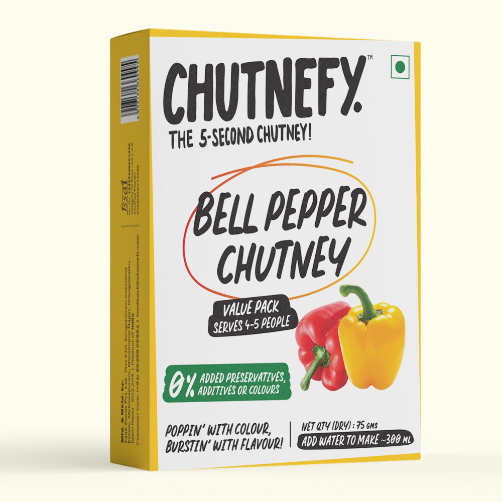 Bell Pepper Chutney | The Versatile Special | Mild | Serves 4 to 5