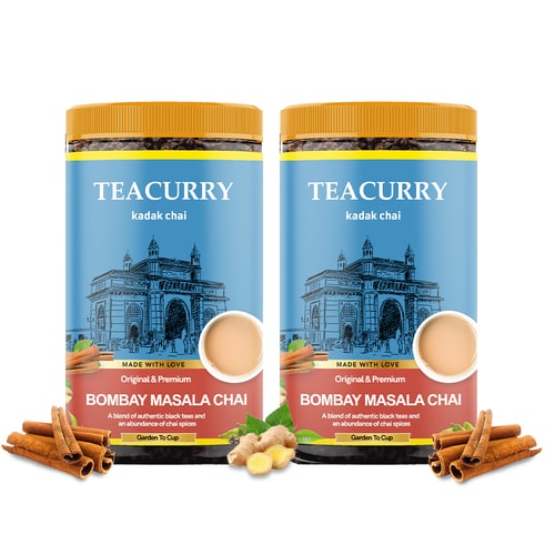 Bombay Masala Chai - 100% Natural Mumbai Spiced Tea for Digestion With Real Spices