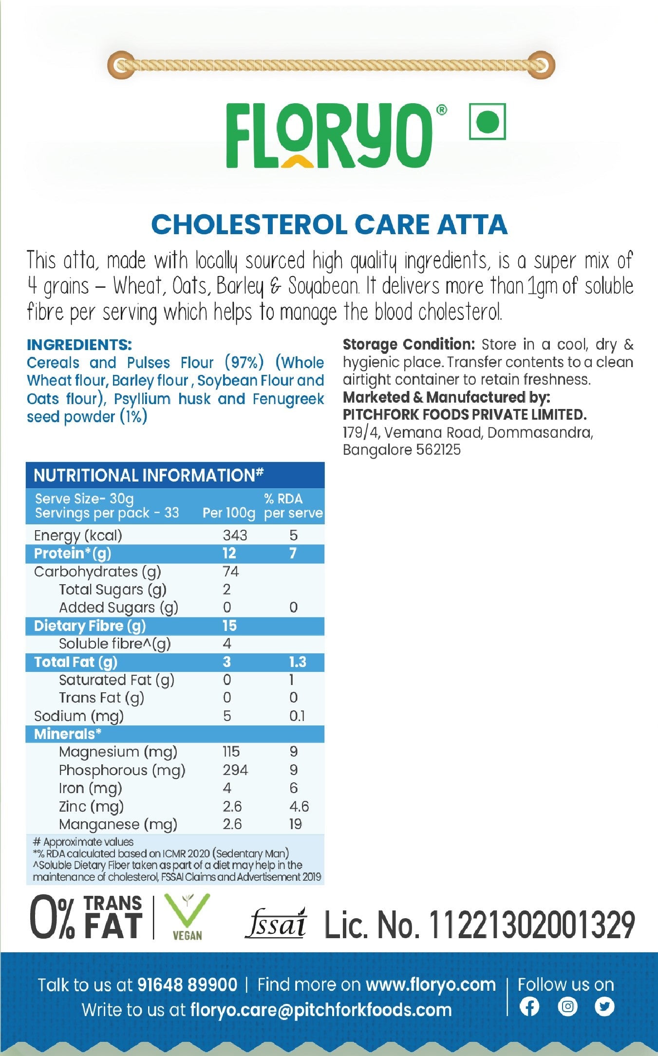 Floryo Cholesterol Care Atta