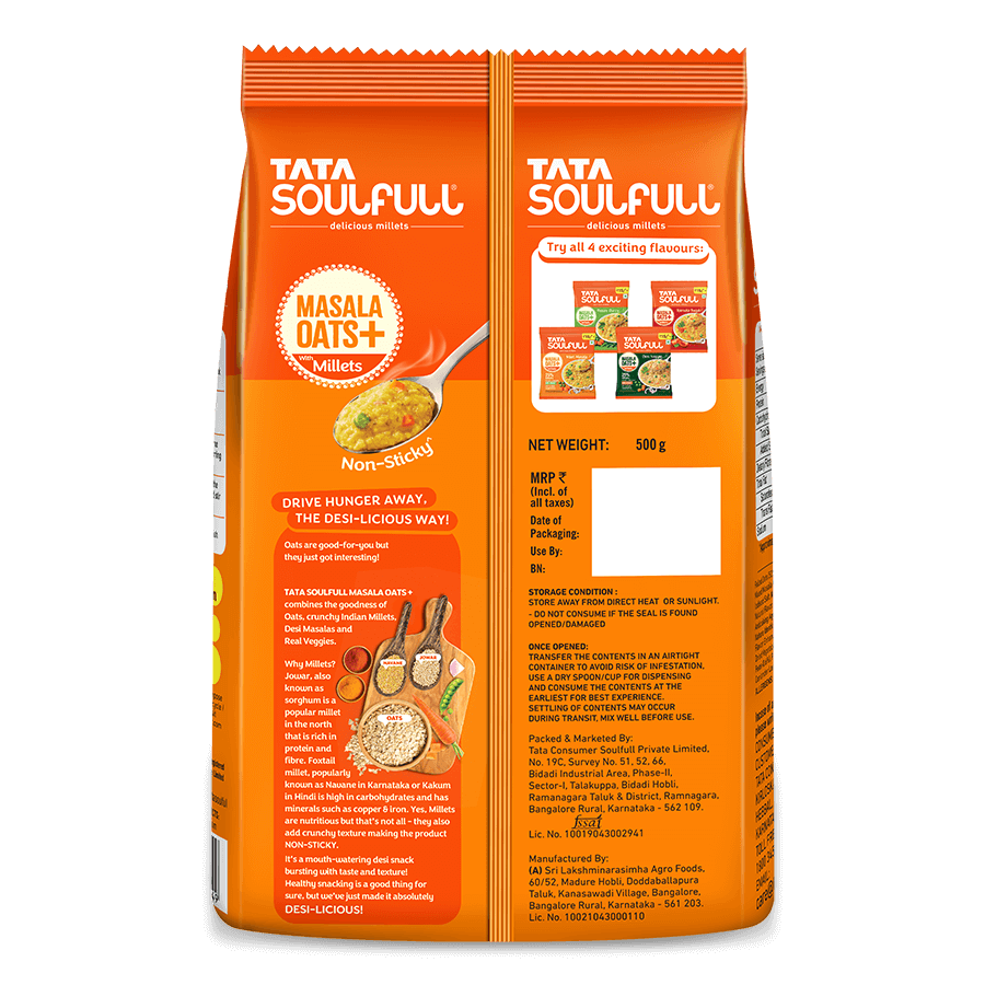 Masala Oats+ - Tomato Twist | 500g