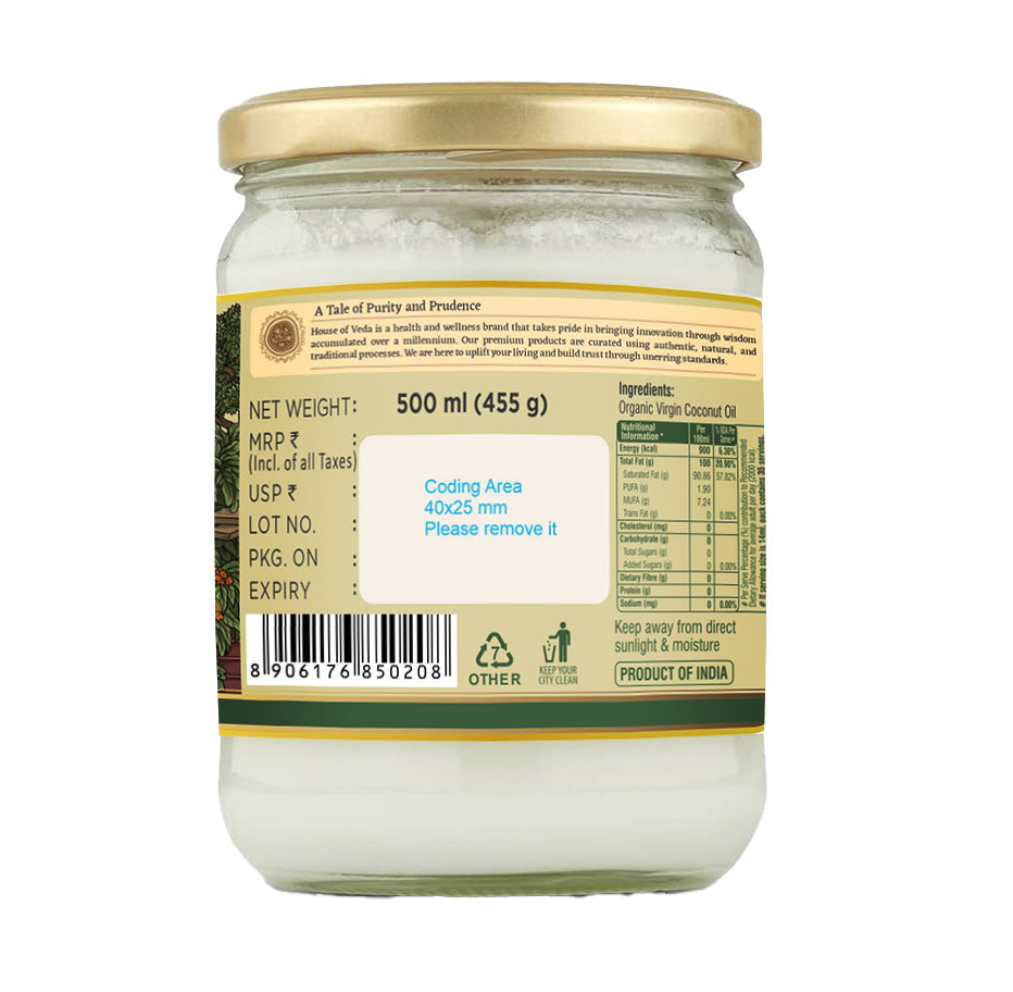 Organic Virgin Coconut Oil 500ML