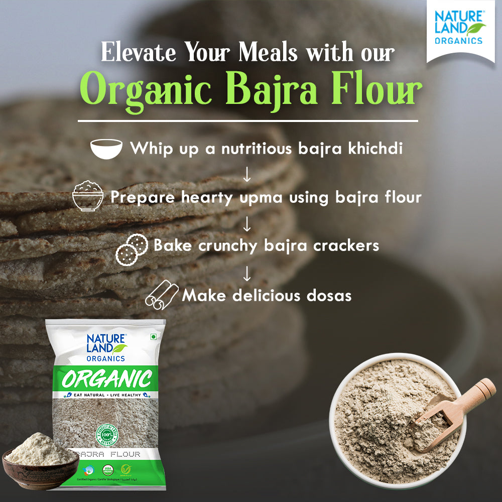 Organic Bajra Flour 500 Gm