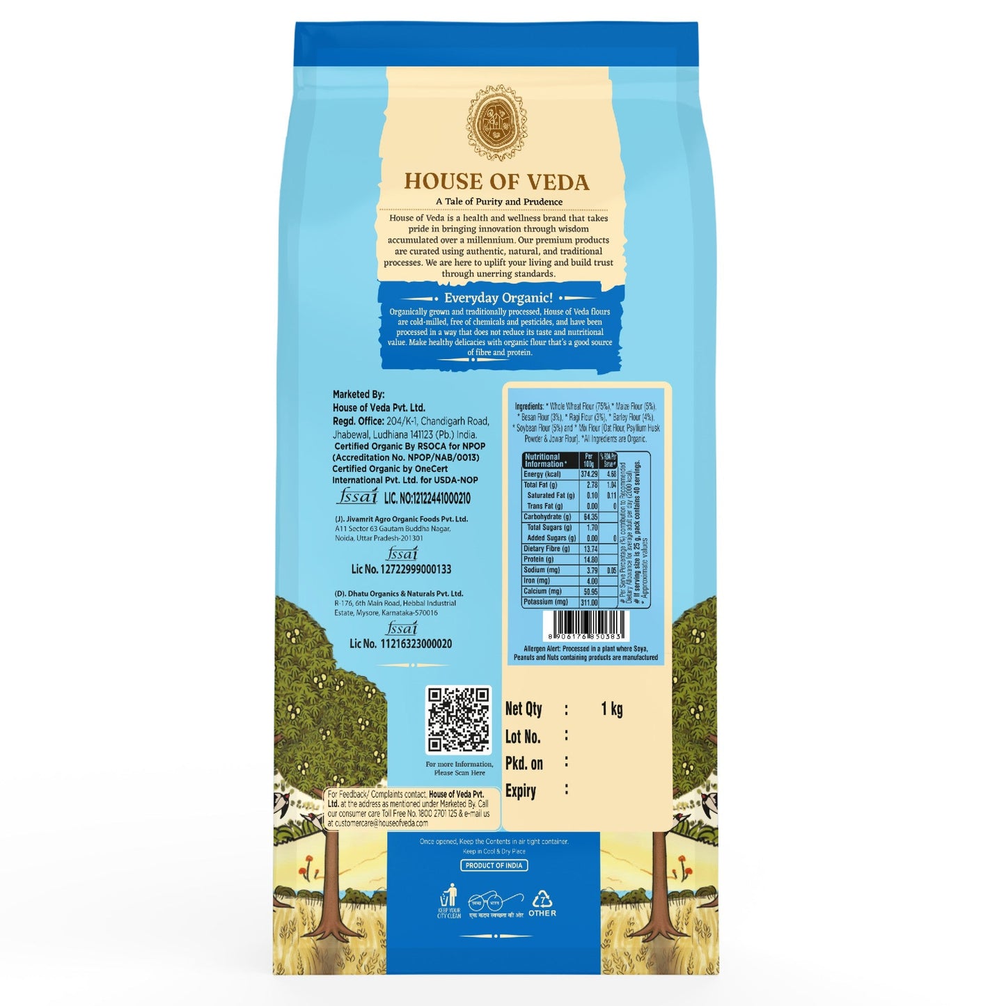 Organic Multigrain Flour 1 Kg