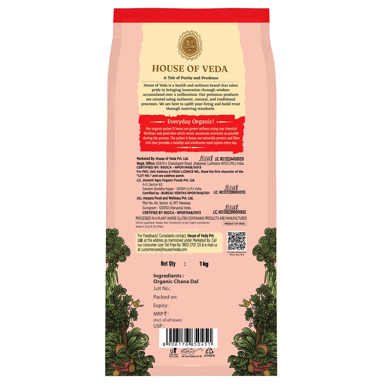 Organic Chana Dal 1kg