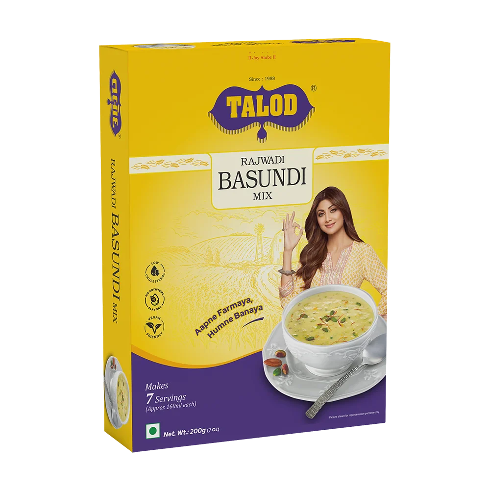 Rajwadi Basundi Instant Mix – Healthy & Tasty, Makes 7 Servings, 200g