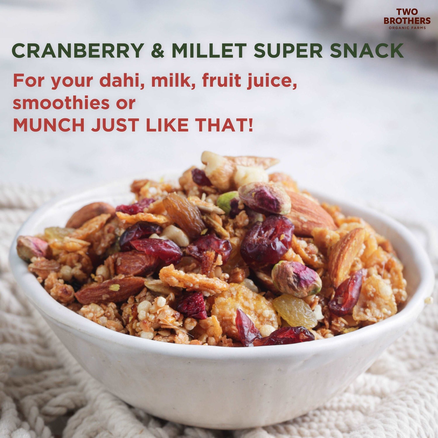 Cranberry & Millet Super Snack 150g