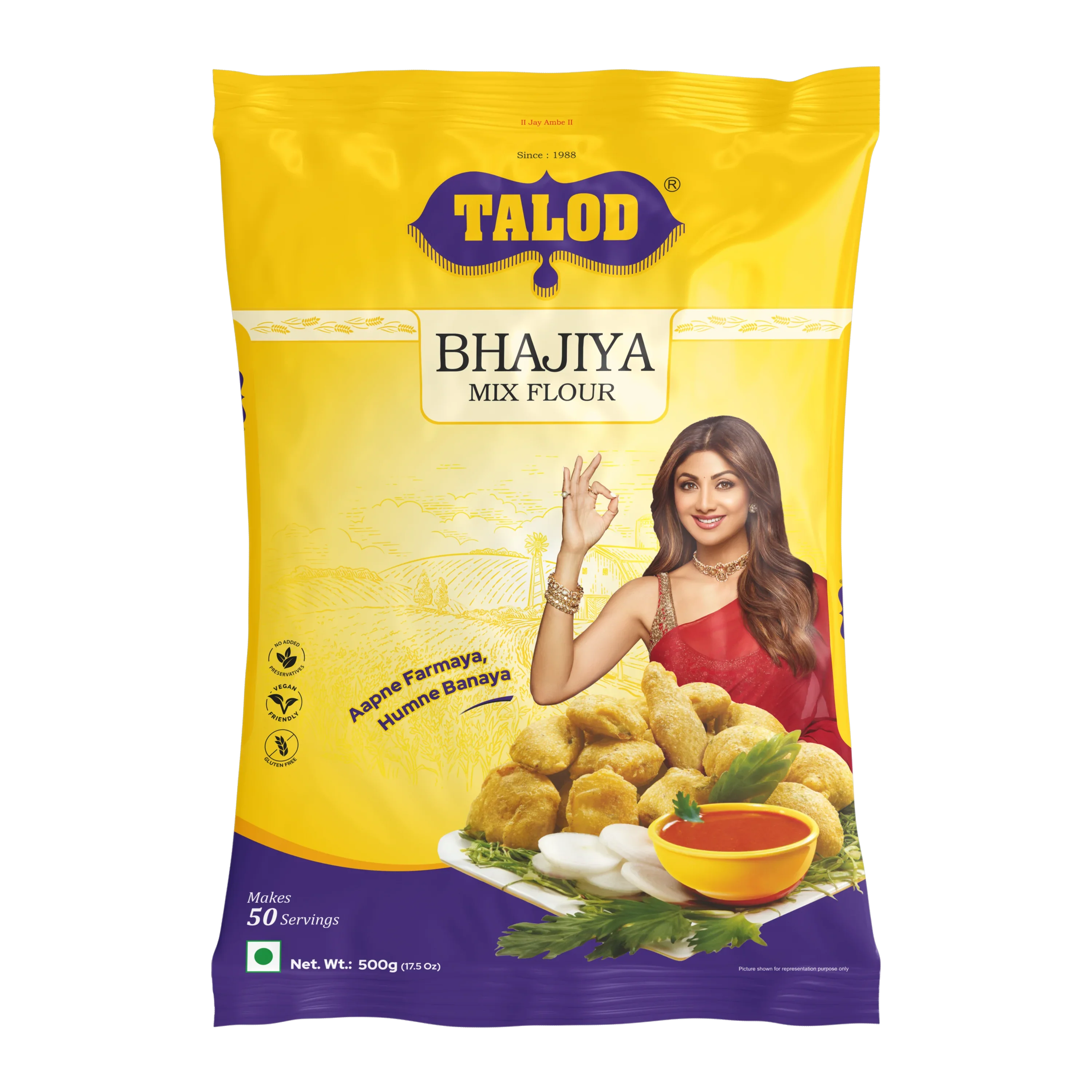 Talod Bhajiya Instant Mix Flour - 500 gms - Veeha Foods