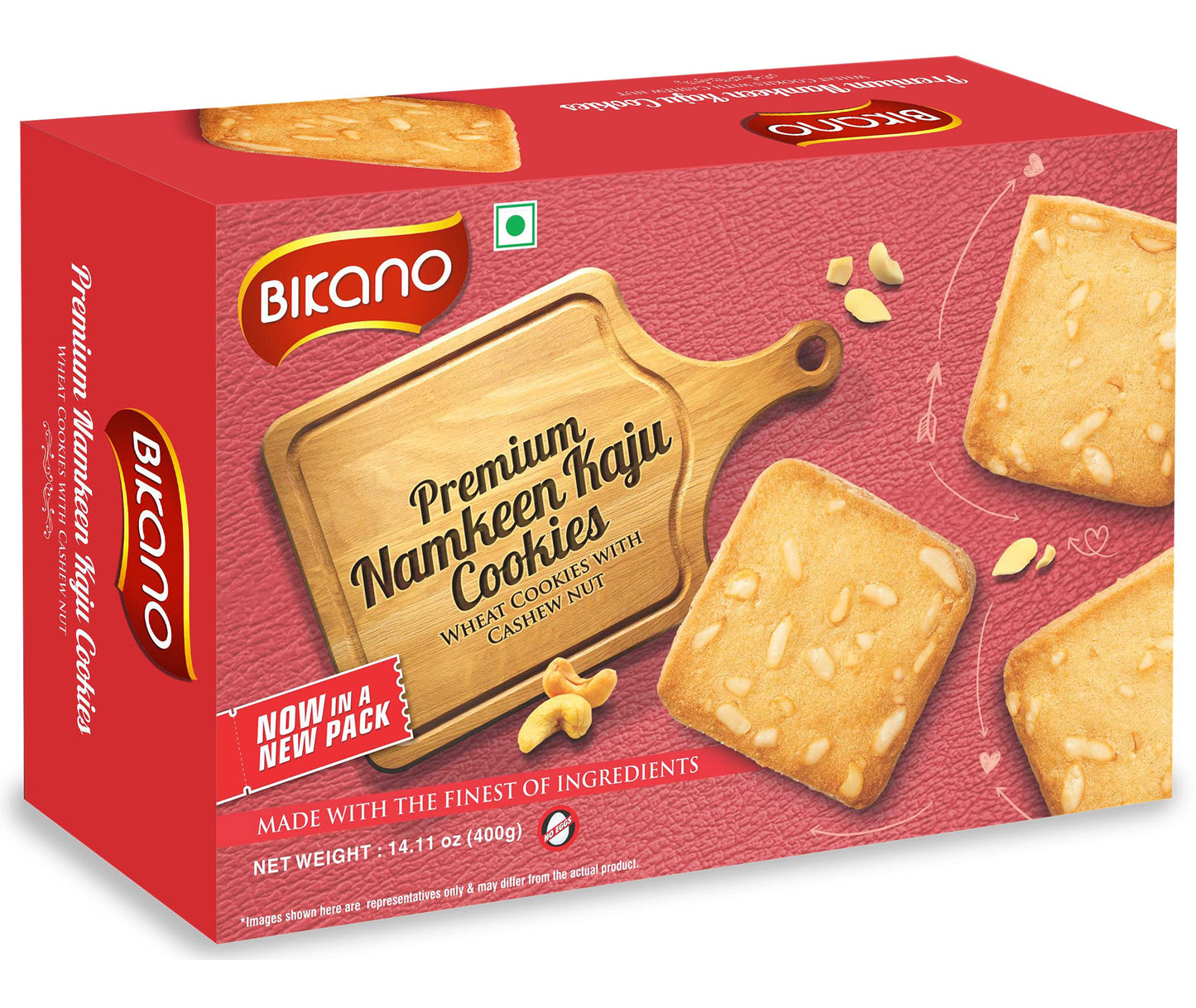 Bikanervala Bikano Namkeen Kaju Cashew Cookie - 400 gms