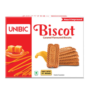 Unibic Biscot - Caramel and Cinnamon Flavor, 250g