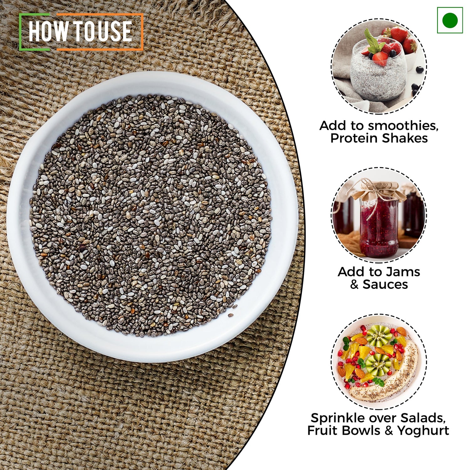 Chef Urbano Black Chia Seeds 300 Gms