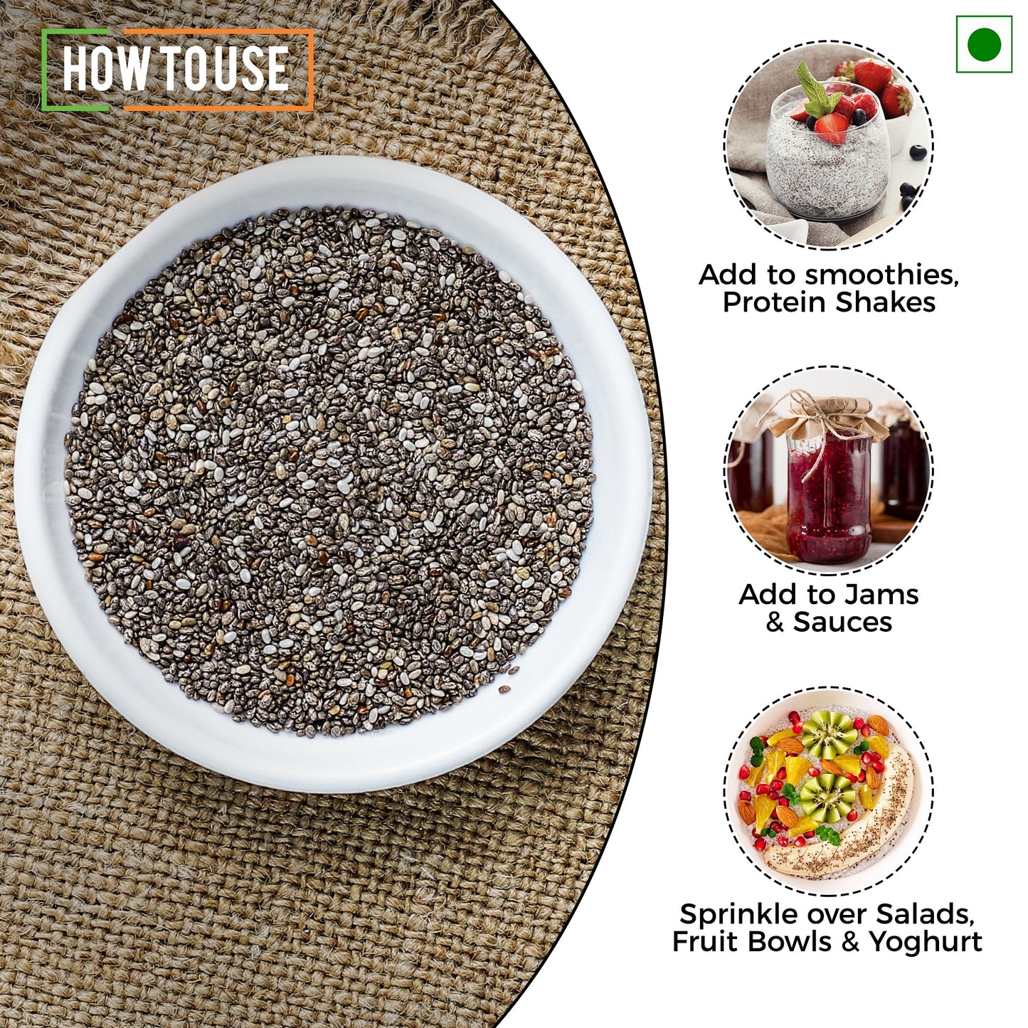 Chef Urbano Black Chia Seeds 180 Gms