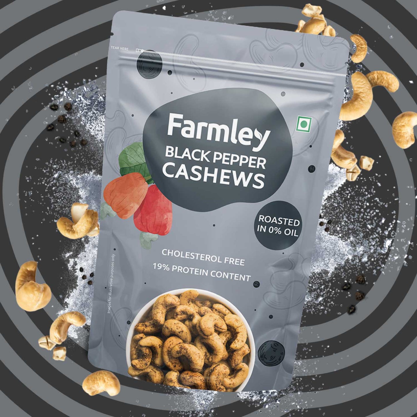 Black Pepper Cashews - Roasted (160g)