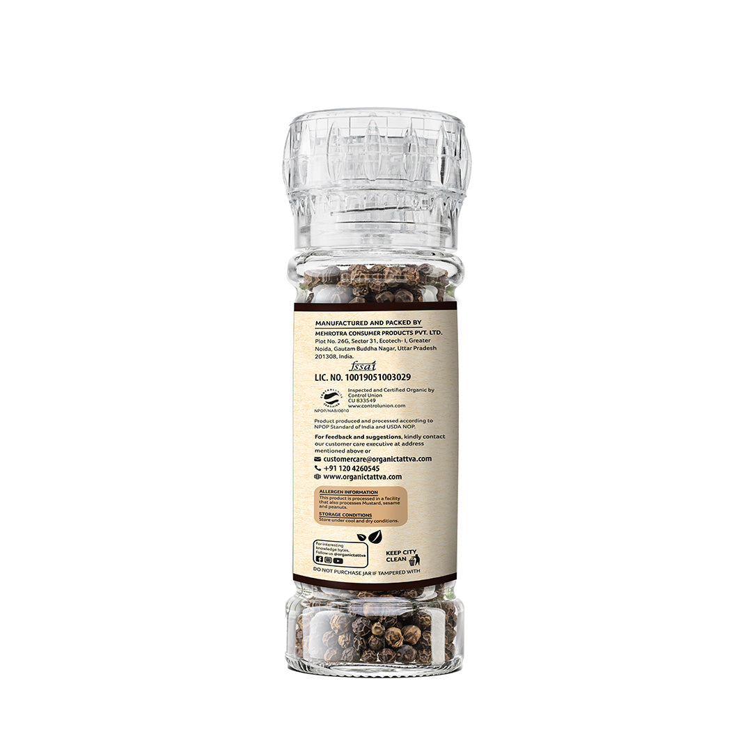 Organic Black Pepper GRINDER