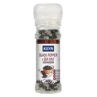 Keya Black Pepper & Sea Salt Grinder 80g