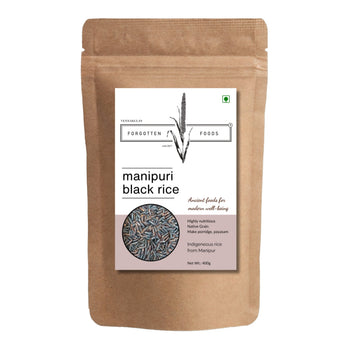 Manipuri Black Rice: The Nutrient-Packed Superfood Forgotten Rice Grain from Manipur - 400g