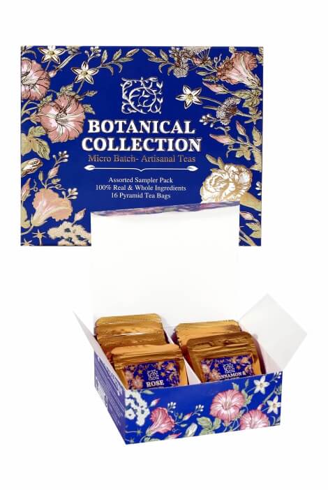 Botanical Collection Tea Sampler Box - 16 Assorted Tea Bags