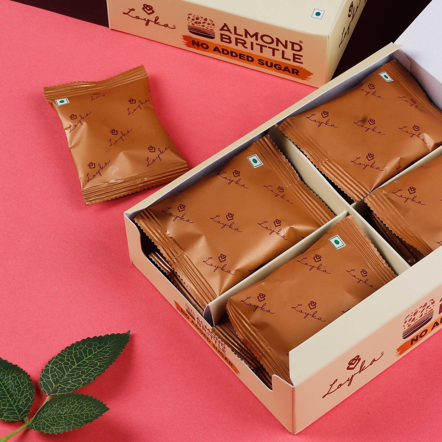 Almond Brittle 12 pcs Box (No Added Sugar)