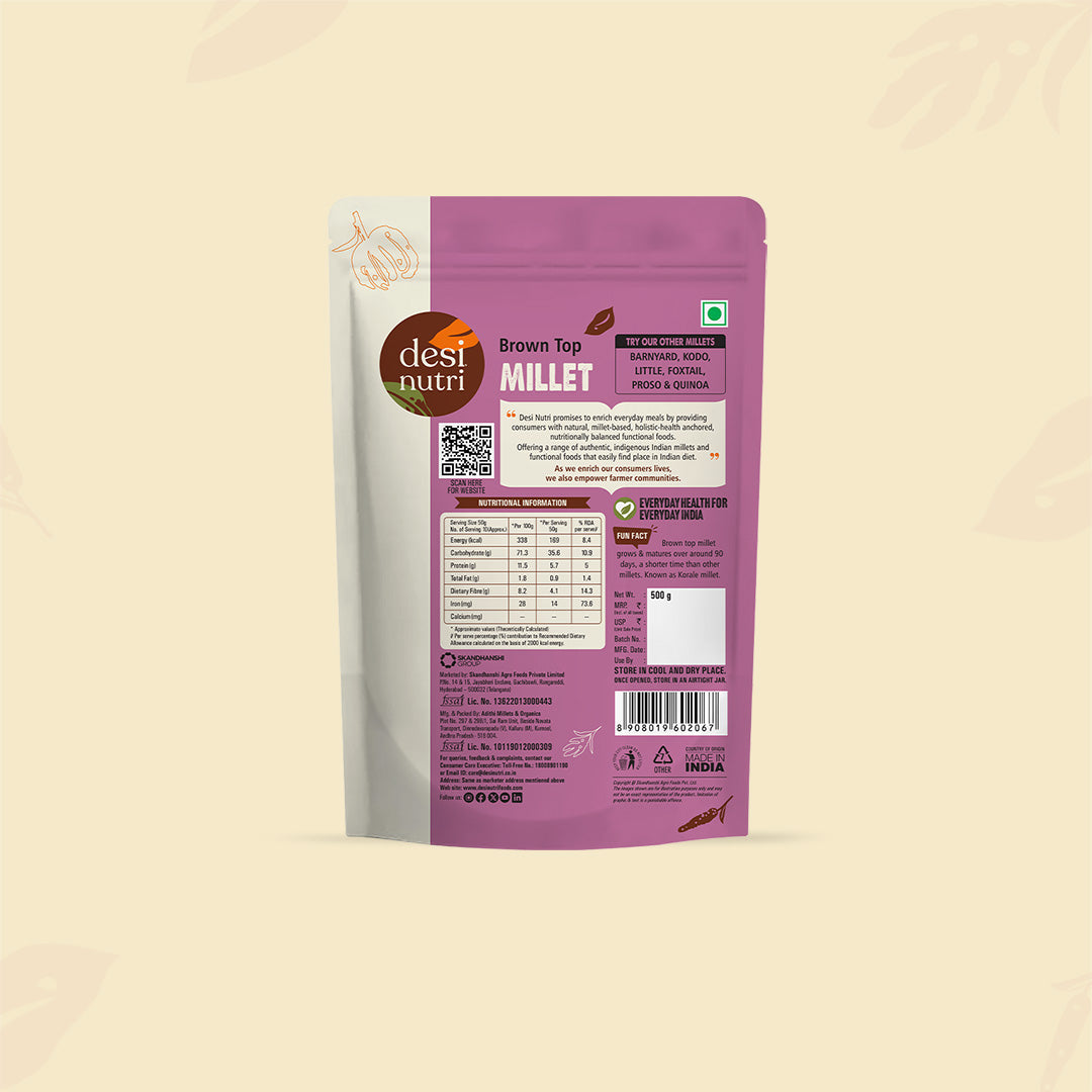 Brown Top Millet (Andu Korralu | Hari Kangni) - 500g