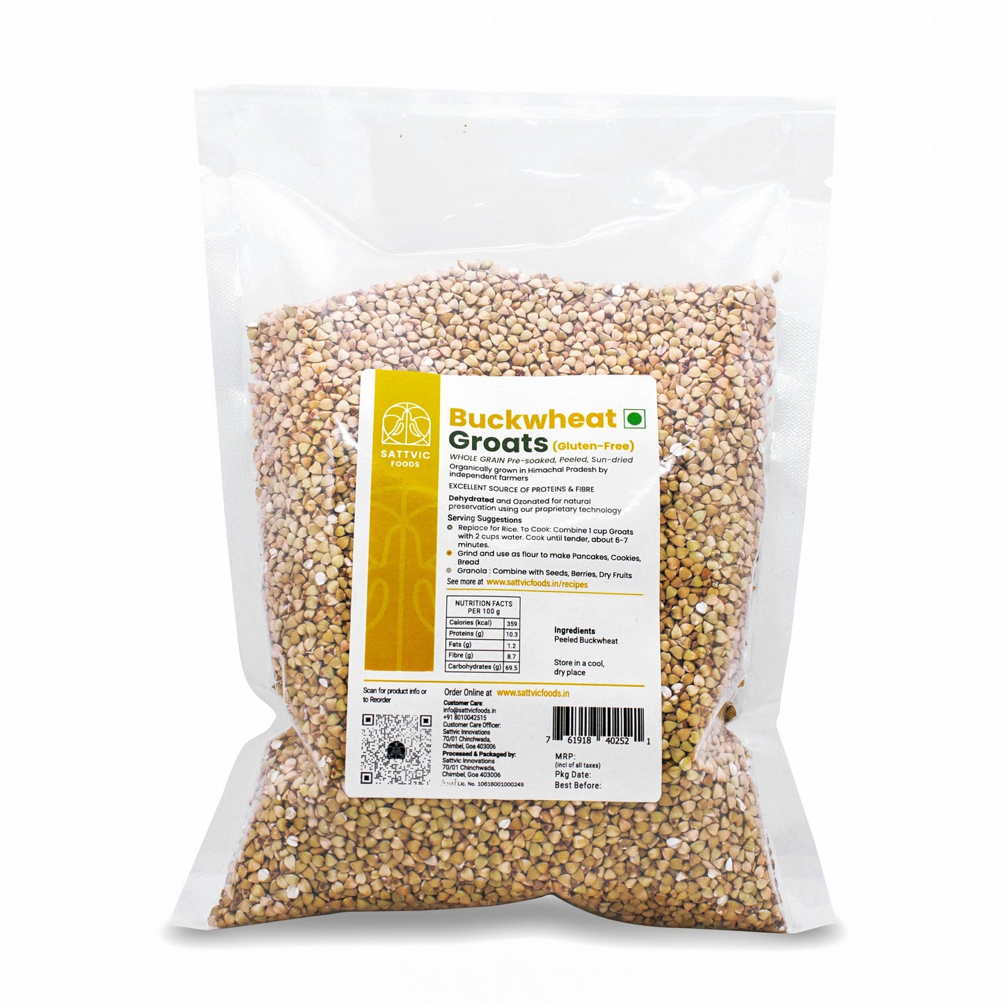 Buckwheat Groats | Gluten-free | Protein and Fibre Packed