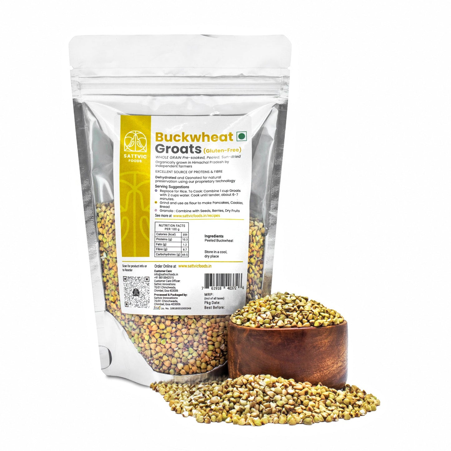 Buckwheat Groats | Gluten-free | Protein and Fibre Packed