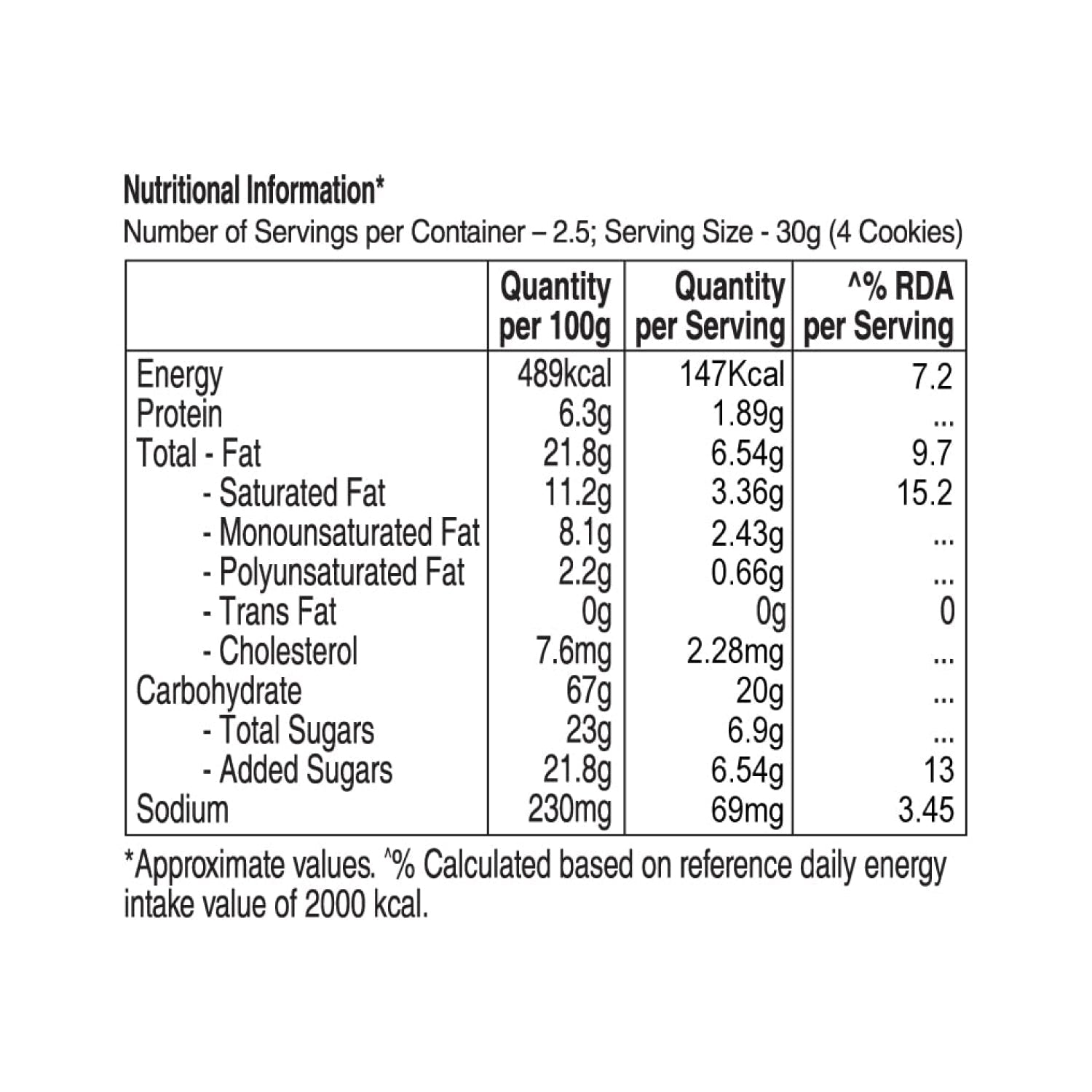 UNIBIC Butter Cookies, 75G.