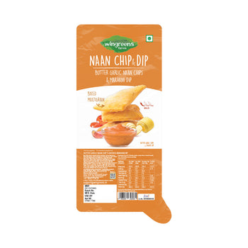 Butter Garlic Naan Chips with Makhani Dip