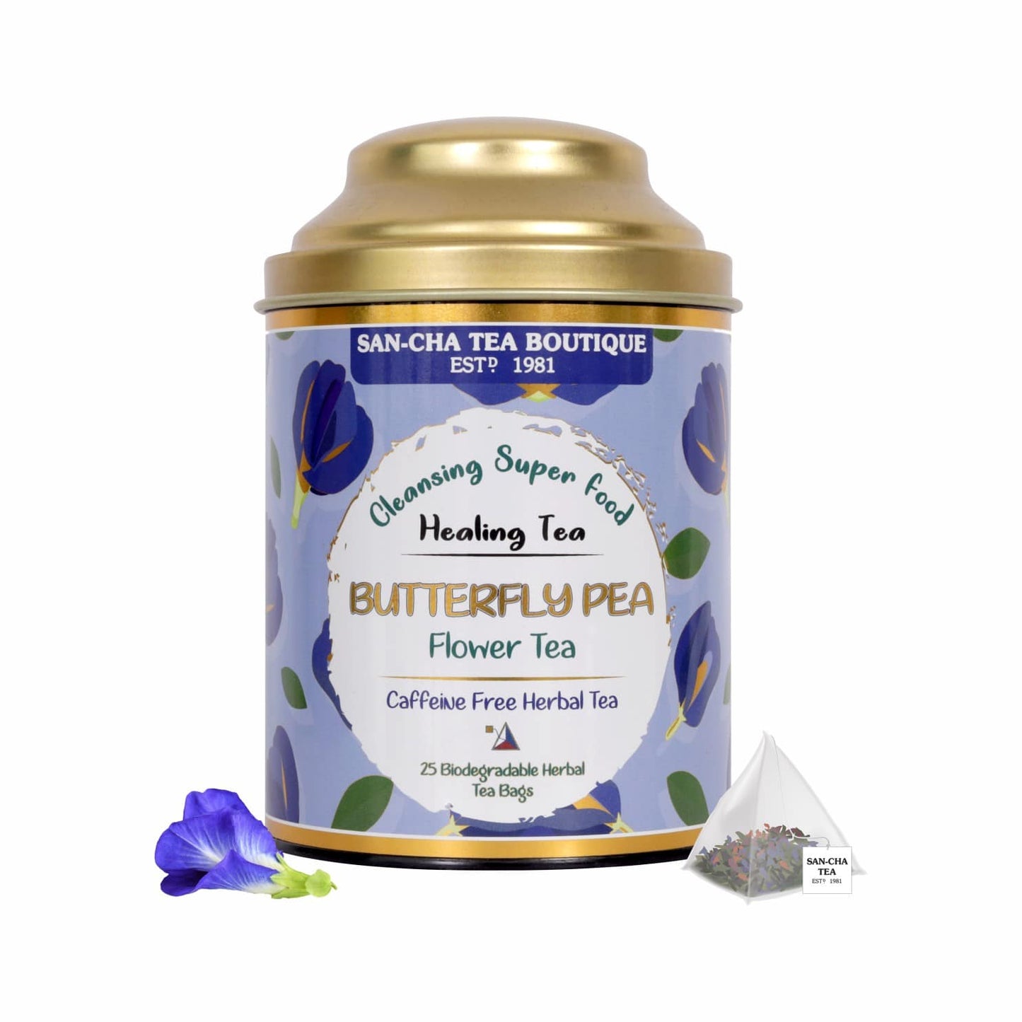 Butterfly Pea Flower Caffeine Free Herbal Tea