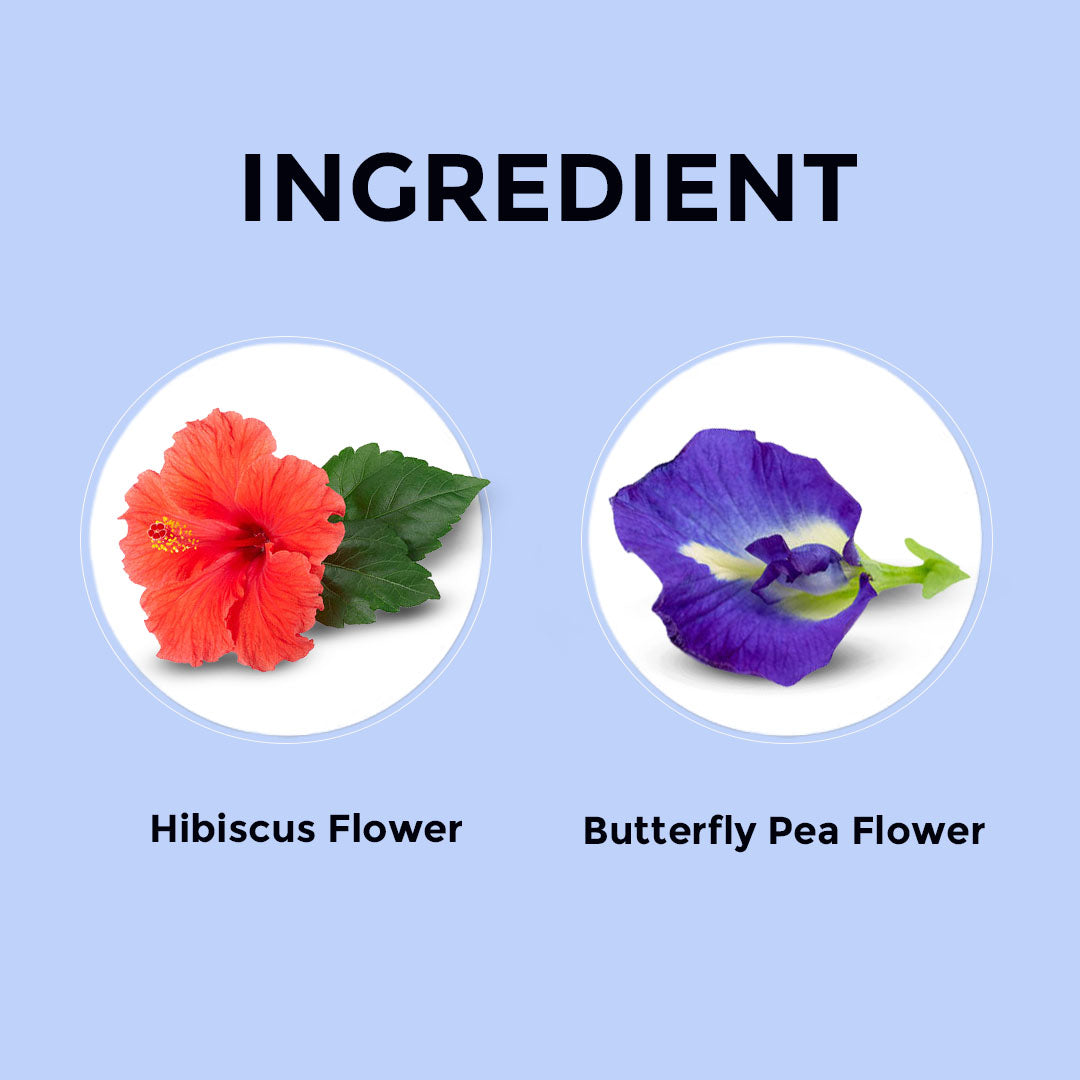 Combo-Butterfly Pea & Hibiscus Flower Infusion