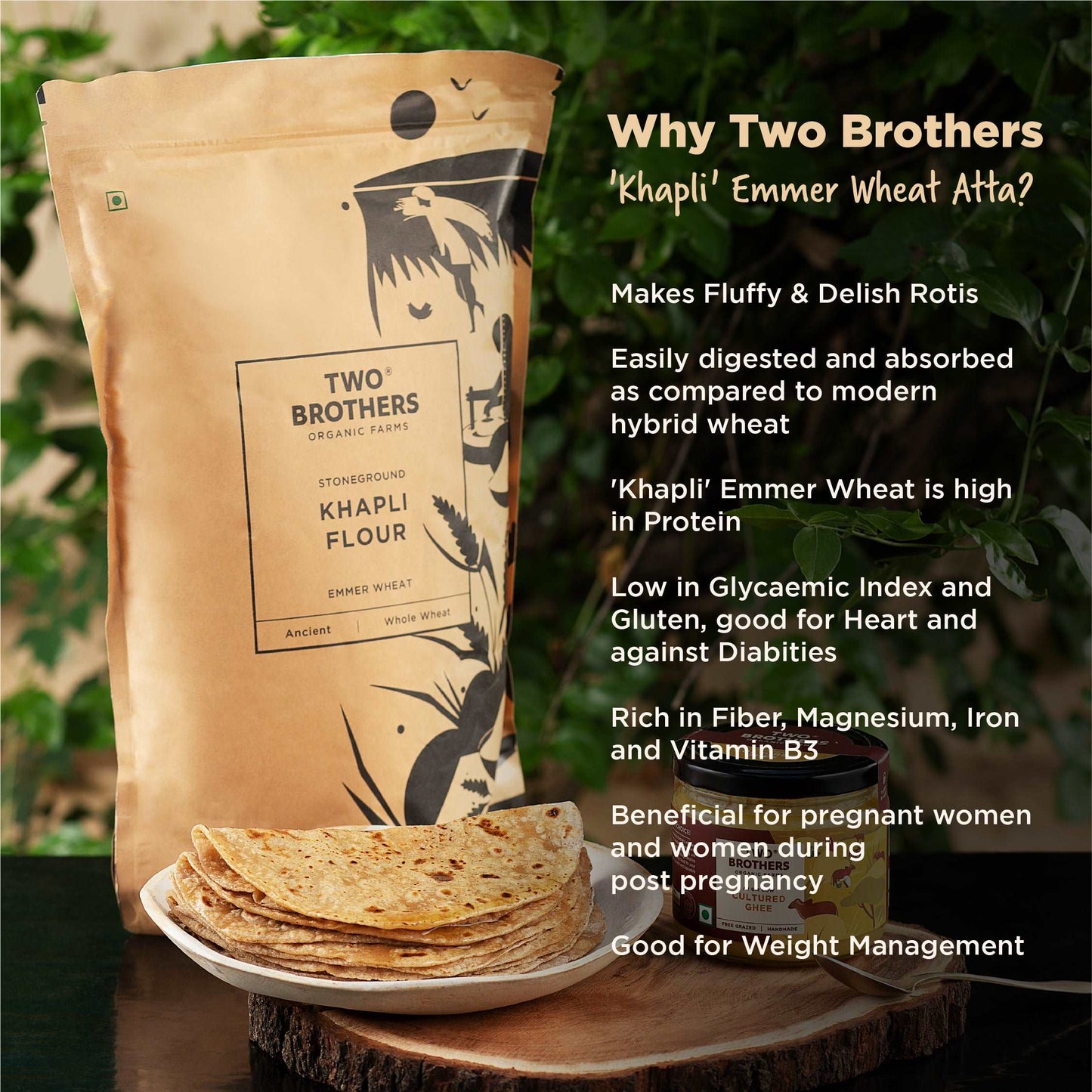 Khapli Wheat Flour Atta - BYOB