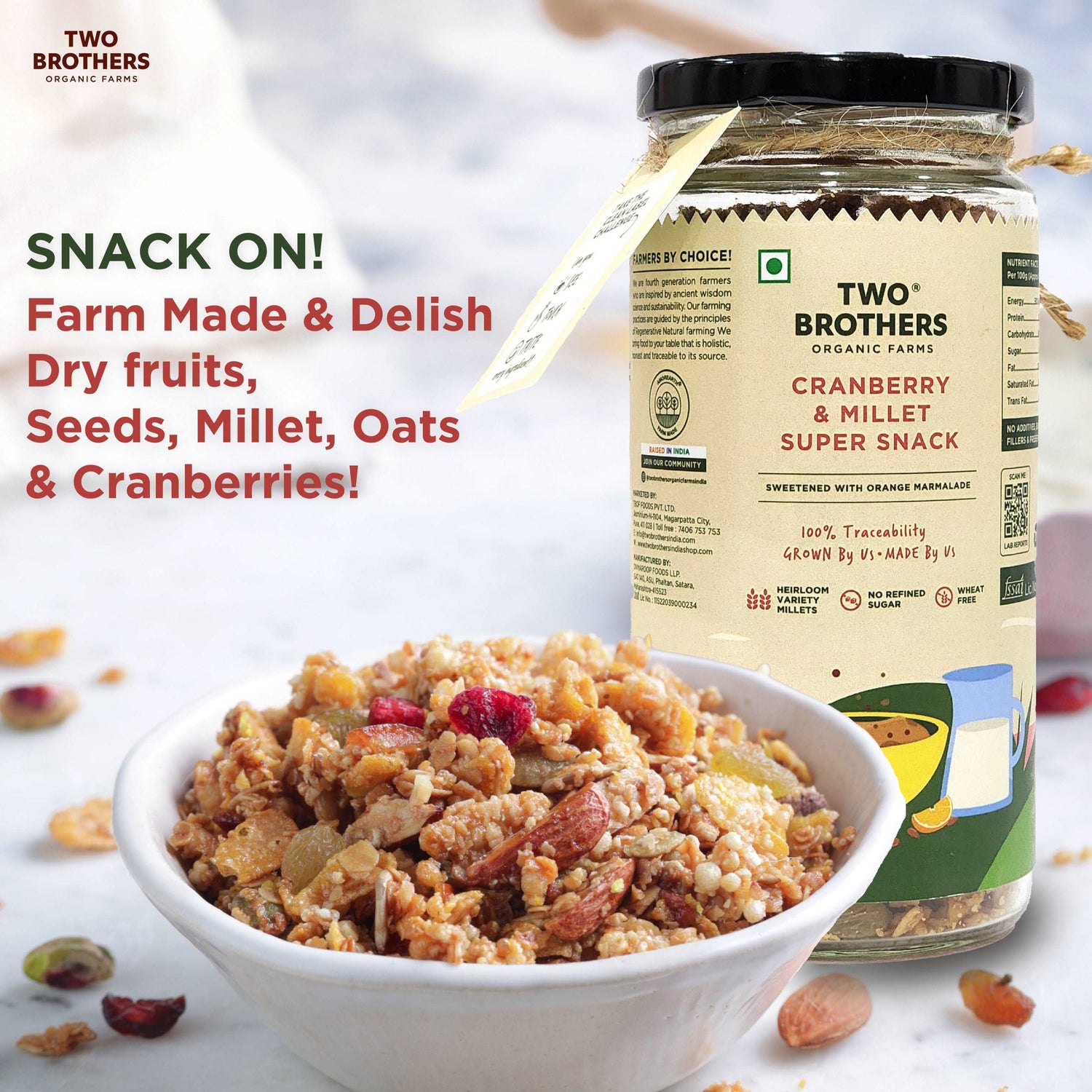 Cranberry & Millet Super Snack 150g