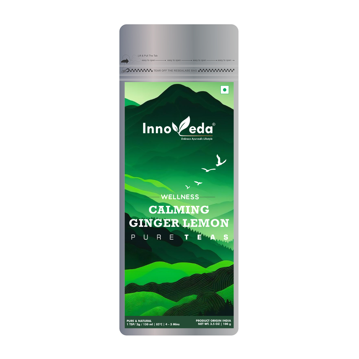 Innoveda Calming Ginger Lemon Tea - Veeha Foods
