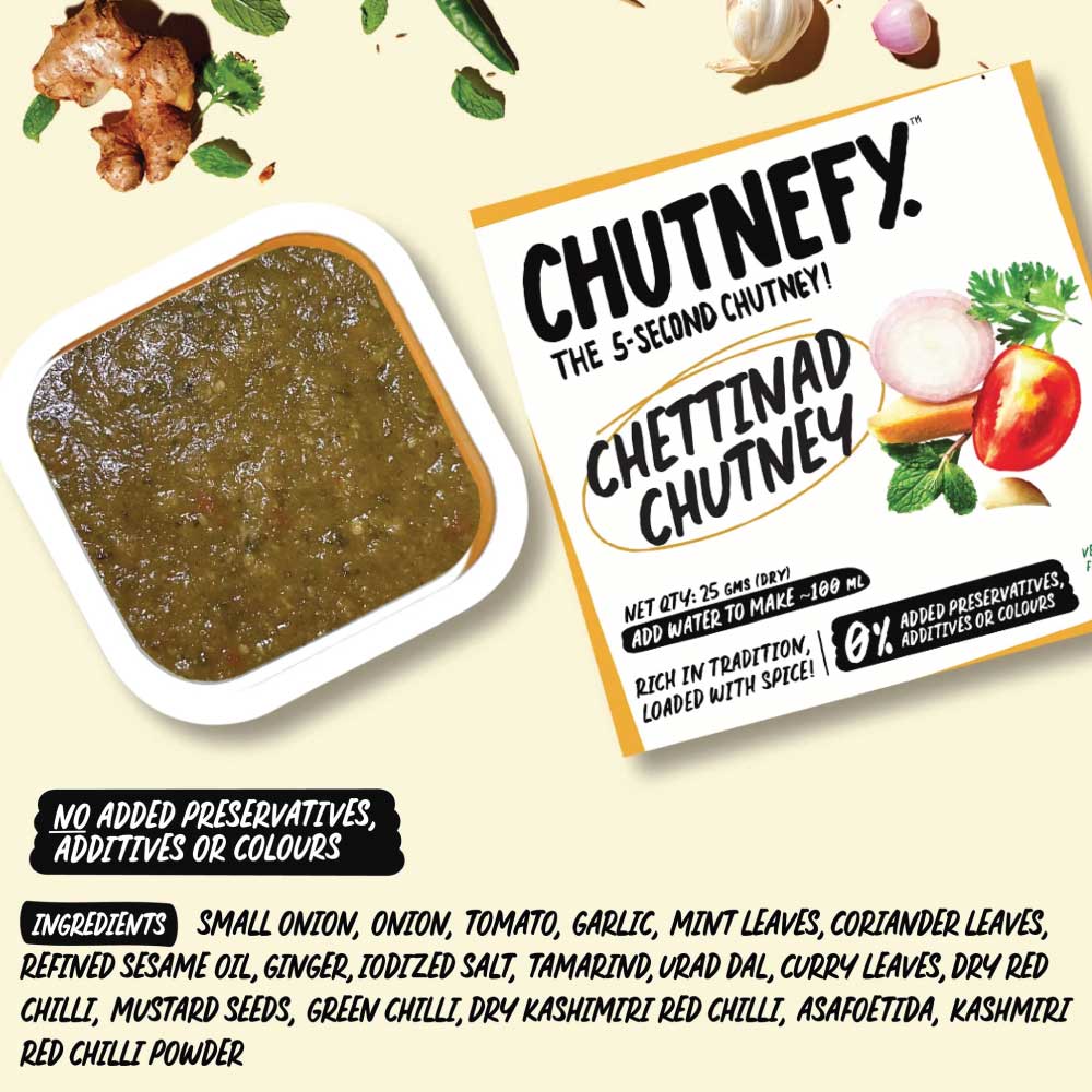 Chettinad Chutney | Trial Pack of 2 |South Style | Medium Spicy |