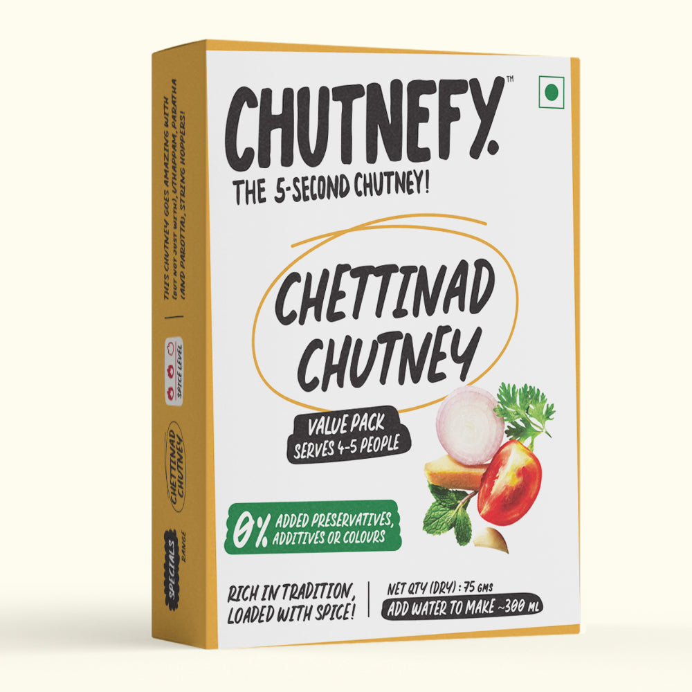 Chettinad Chutney | South Style | Medium Spicy | Serves 4 to 5 | 30% Off