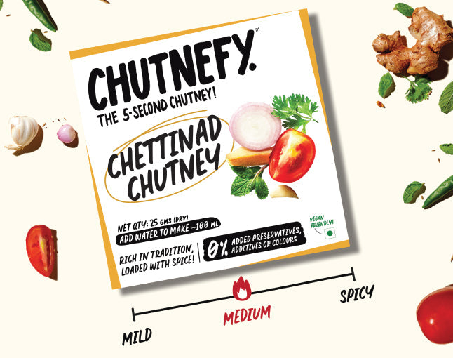 Chettinad Chutney | Trial Pack of 2 |South Style | Medium Spicy |