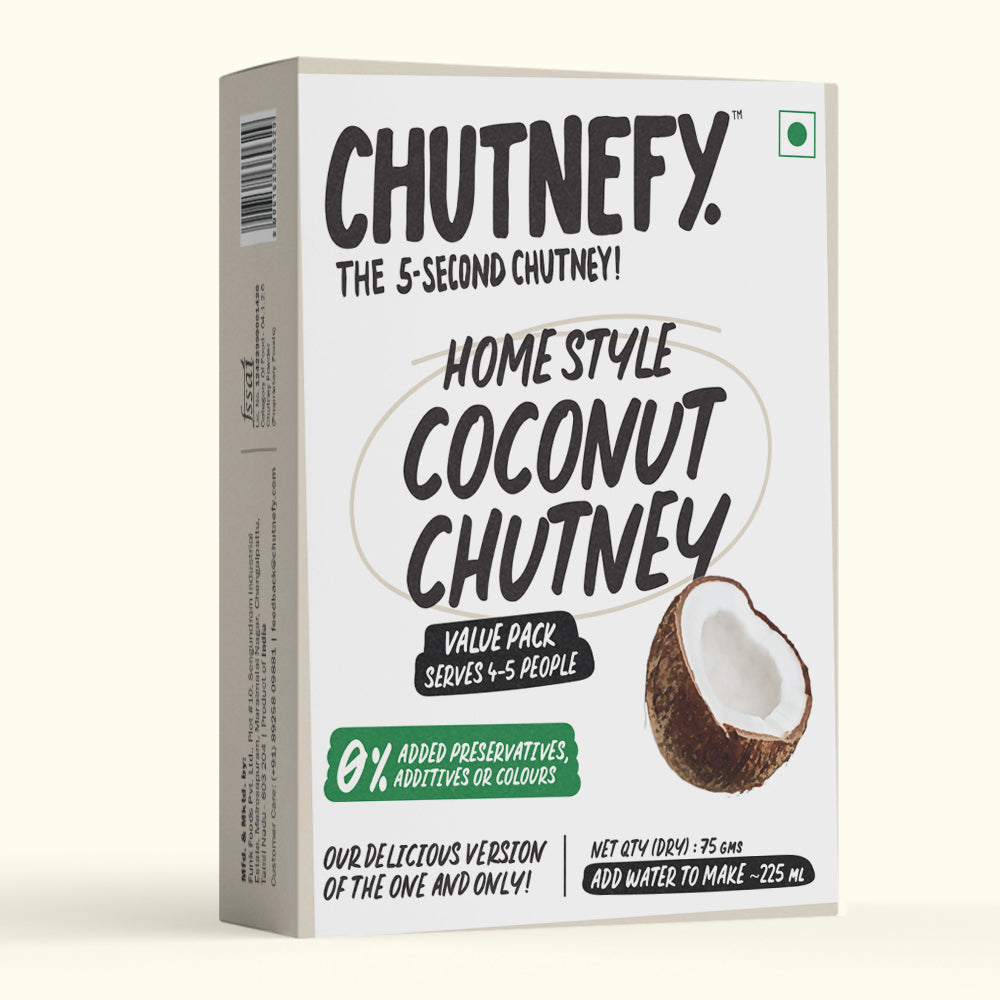 Home Style Coconut Chutney | Mild | Serves 4 to 5