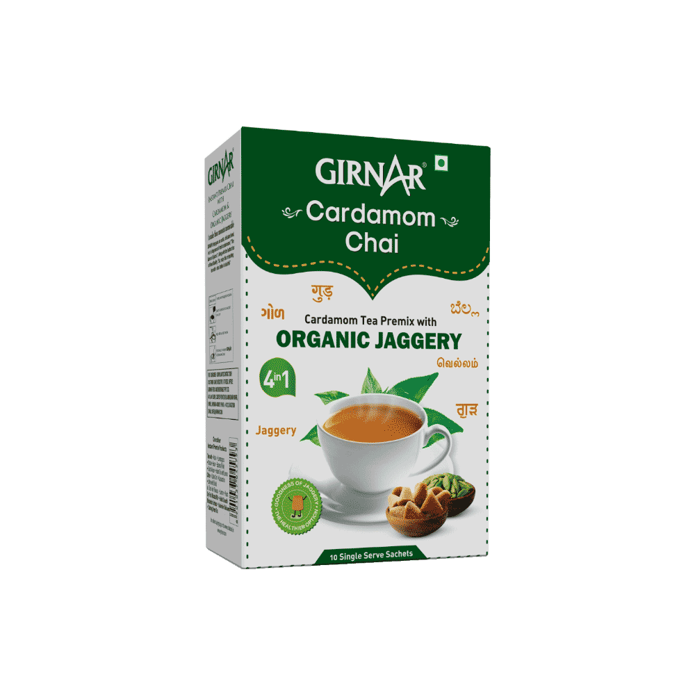Girnar Instant Cardamom Chai Premix With Organic Jaggery
