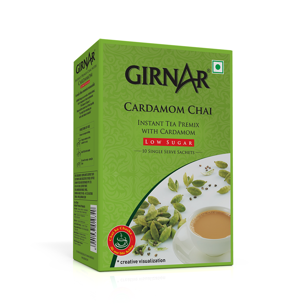 Girnar Instant Tea Premix With Cardamom (Low Sugar)