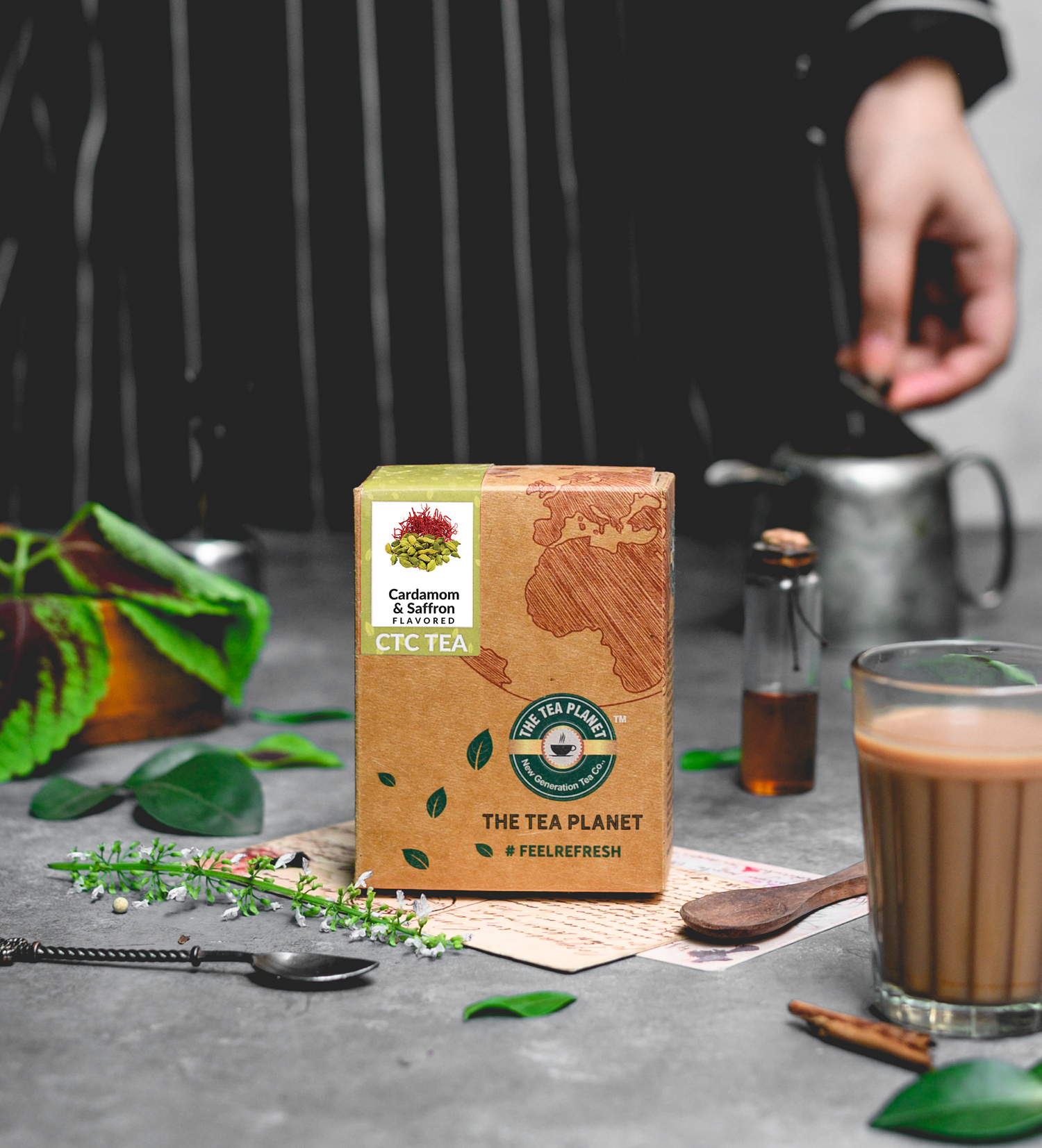 Cardamom & Saffron Flavored CTC Tea