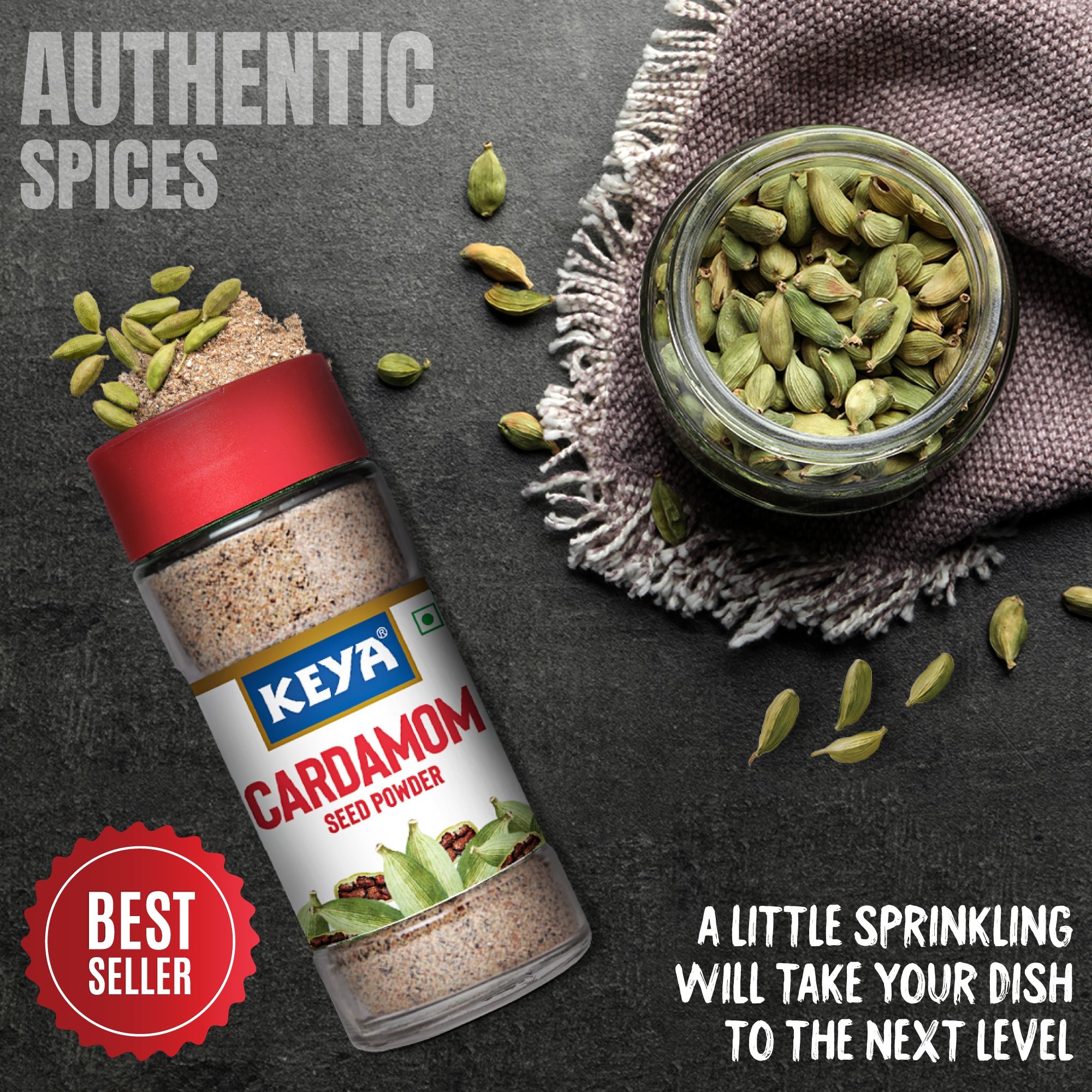Keya Cardamom Seed Powder - 50 gms - Veeha Foods