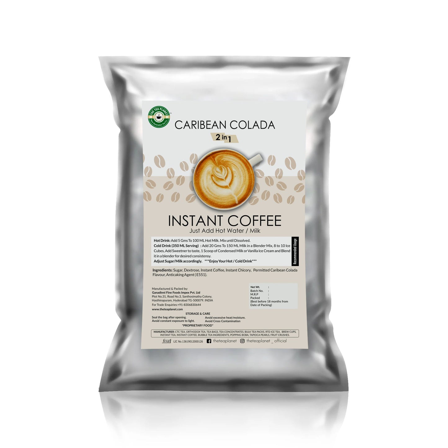 Carribean Coloda Instant Coffee Premix (2 in 1) - 1kg