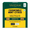 Vahdam Chamomile Mint Citrus Green Tea - 15 Count