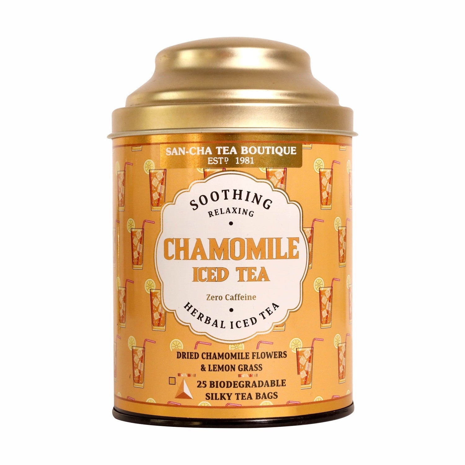 Chamomile Iced Tea (Caffeine Free Iced Tea)