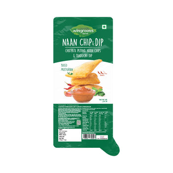 Chatpata Pudina Naan Chips with Tandoori Dip