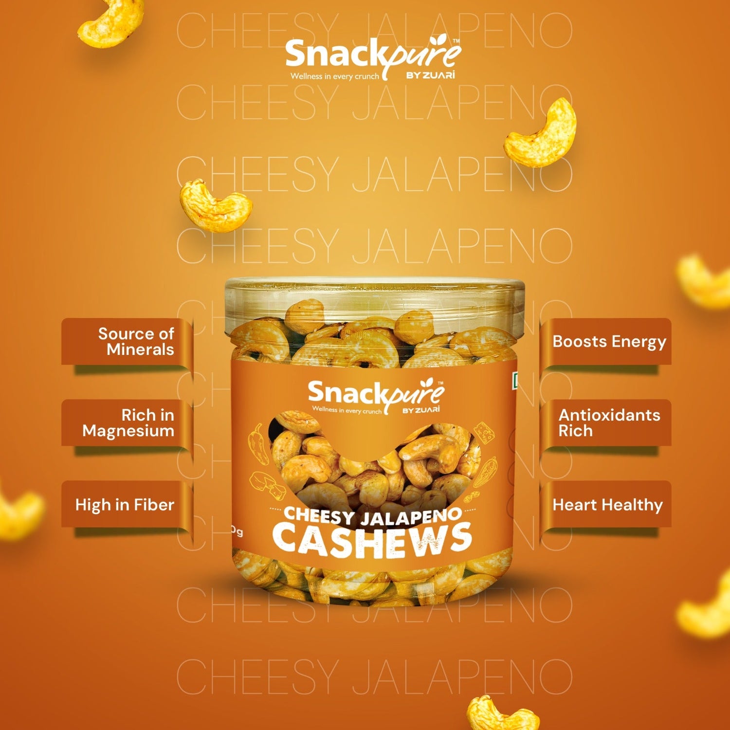 Cheesy Jalapeno Cashews