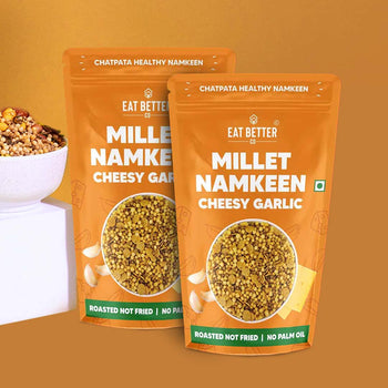 Millet Namkeen - Cheesy Garlic - Pack of 2 - 200 grams