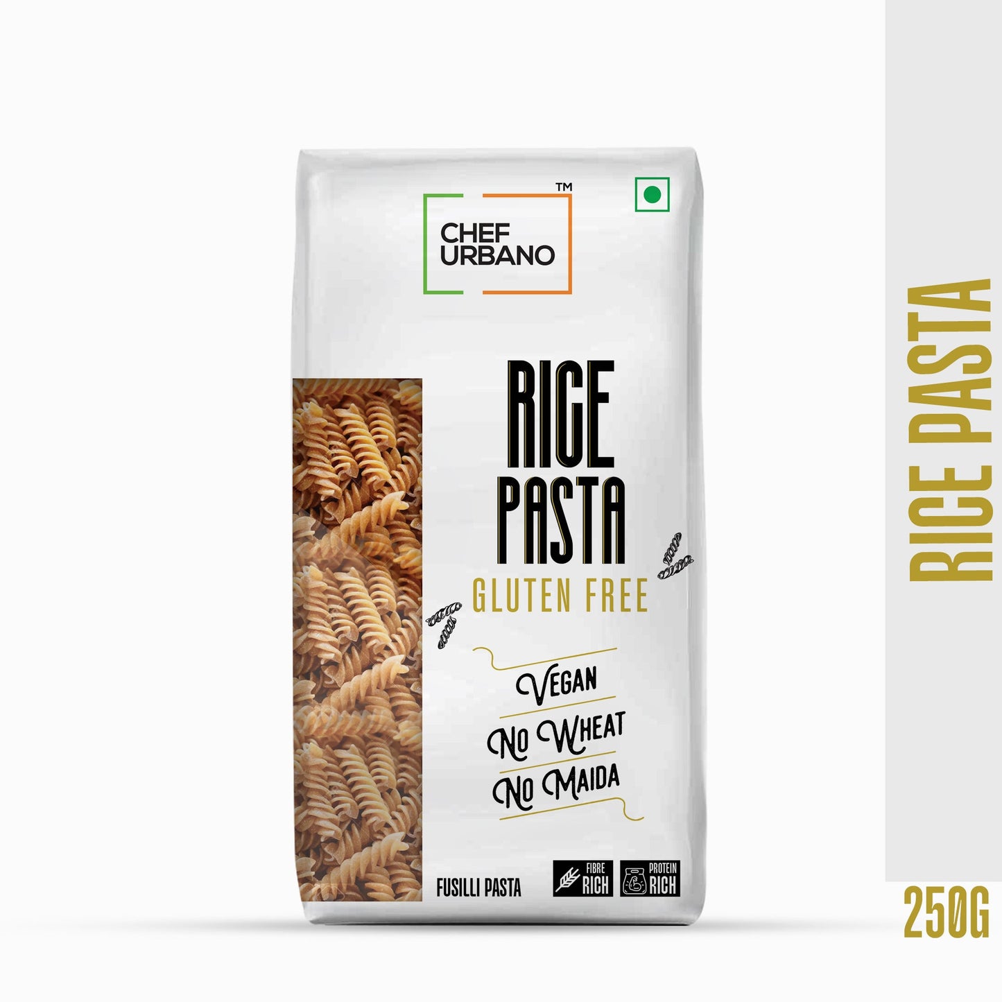 Chef Urbano Gluten Free Rice Fusilli Pasta 250 Gms