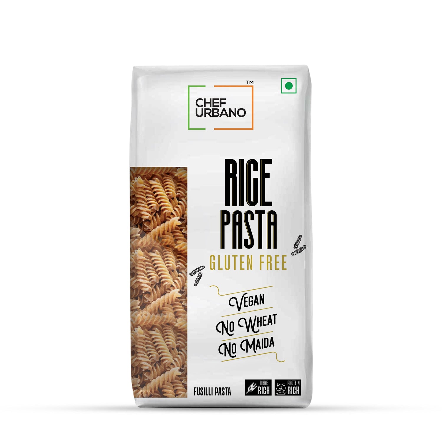 Chef Urbano Gluten Free Rice Fusilli Pasta 250 Gms