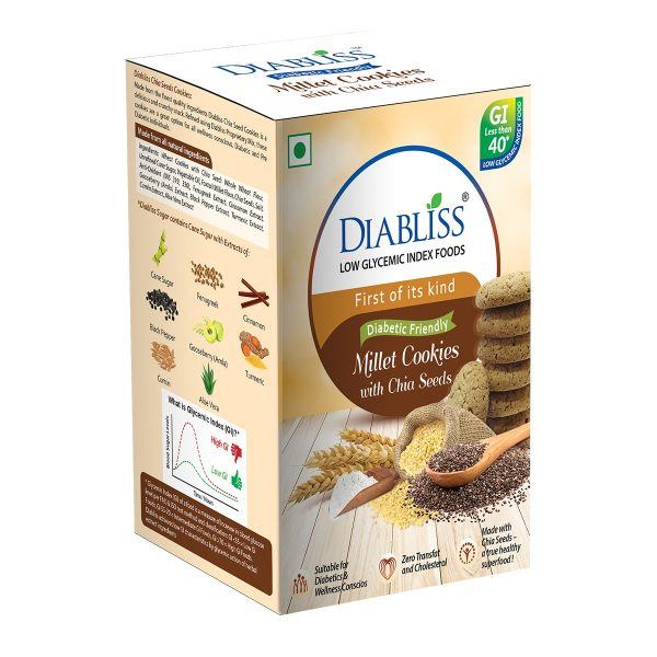 Diabliss Millet Cookies with Chia Seeds 120g