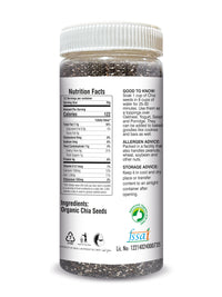 Organic Edible Chia Seeds (Raw) 300 Gm